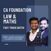 CA Foundation Law & Maths Combo | Fastrack Batch by CS Arjun Chhabra & Prof Akash Agarwal | For Jan 26 Exams